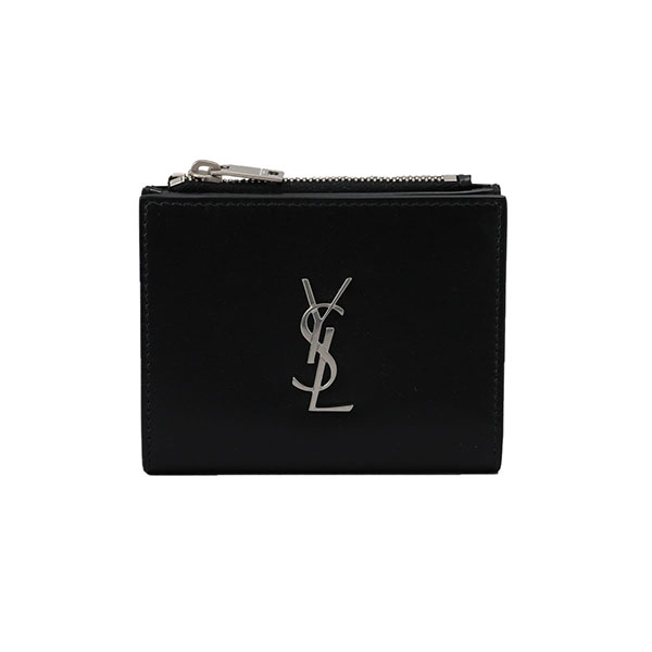 【タイムセール特別価格】イヴ・サンローラン Yves_Saint_Laurent 575726 0SX0E 1000 二つ折り小銭付き財布 BK