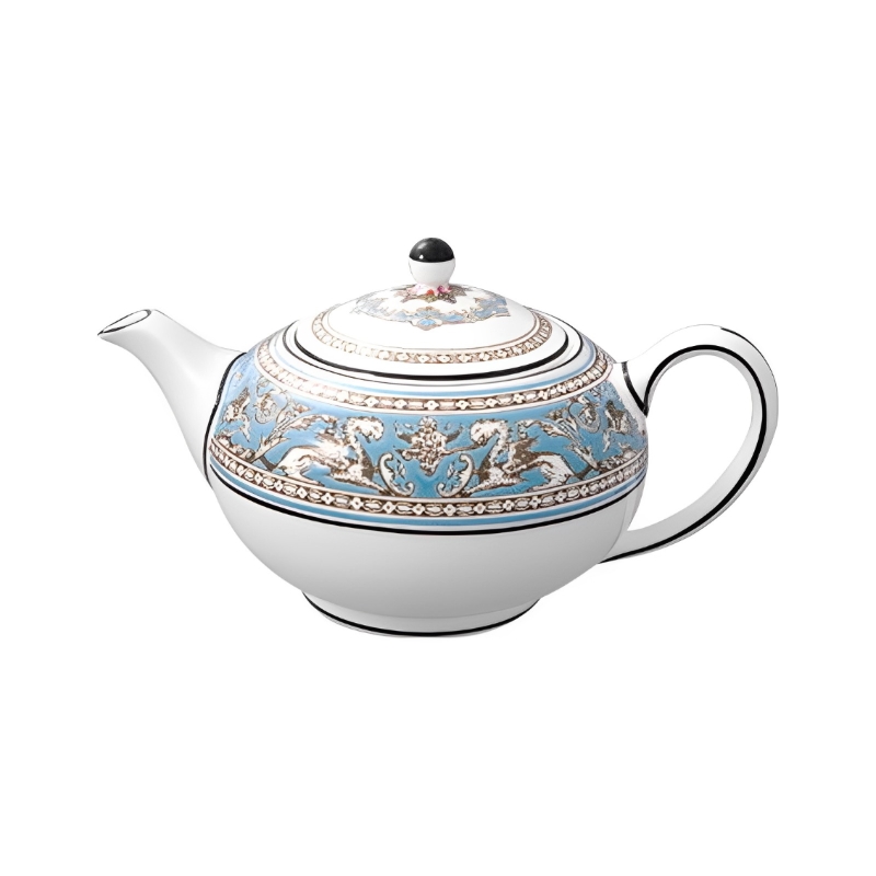 ウェッジウッド WEDGWOOD フロレンティーン ターコイズ ティーポット (S)