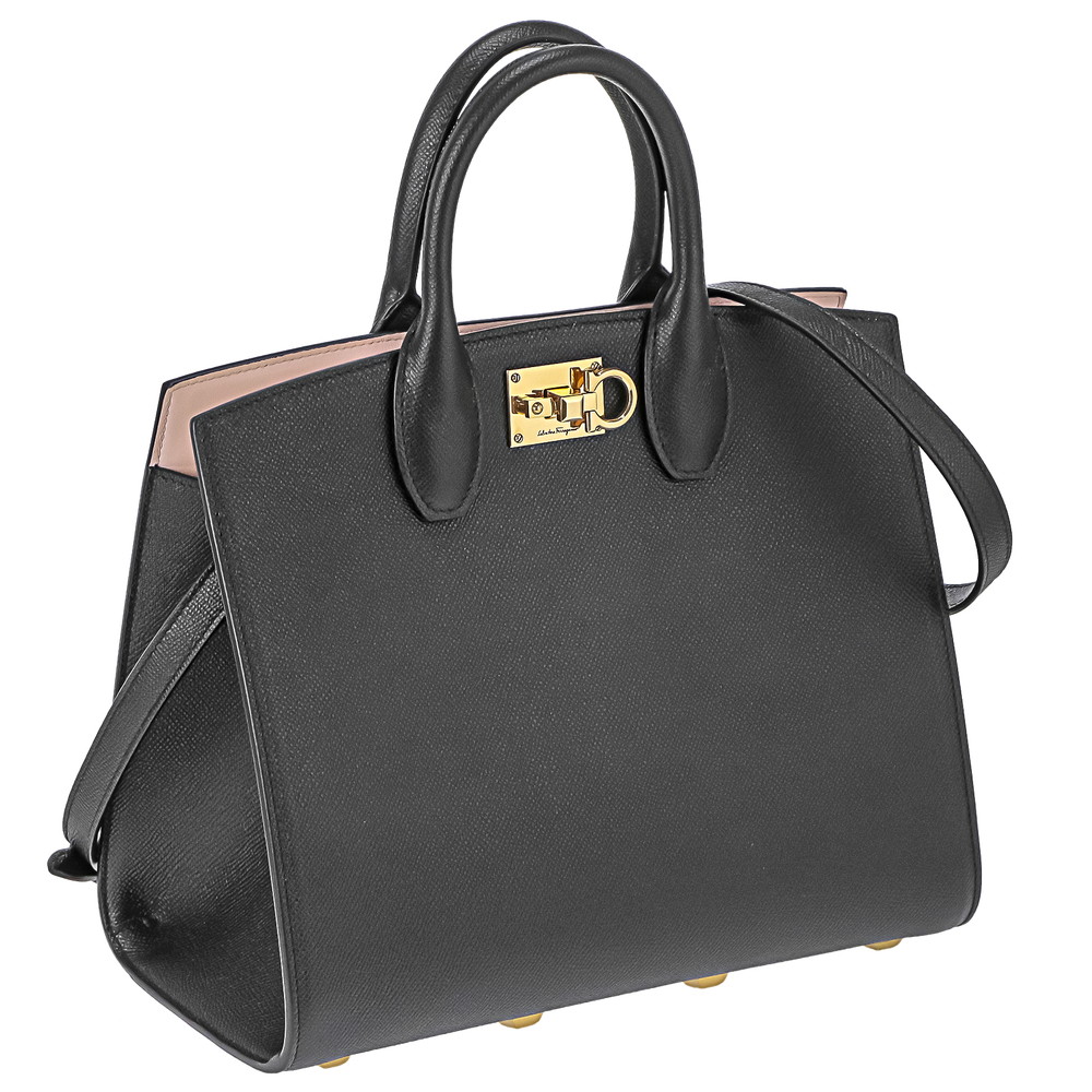 フェラガモ FERRAGAMO 210398 CALF/NER/BON BON ハンドバッグ